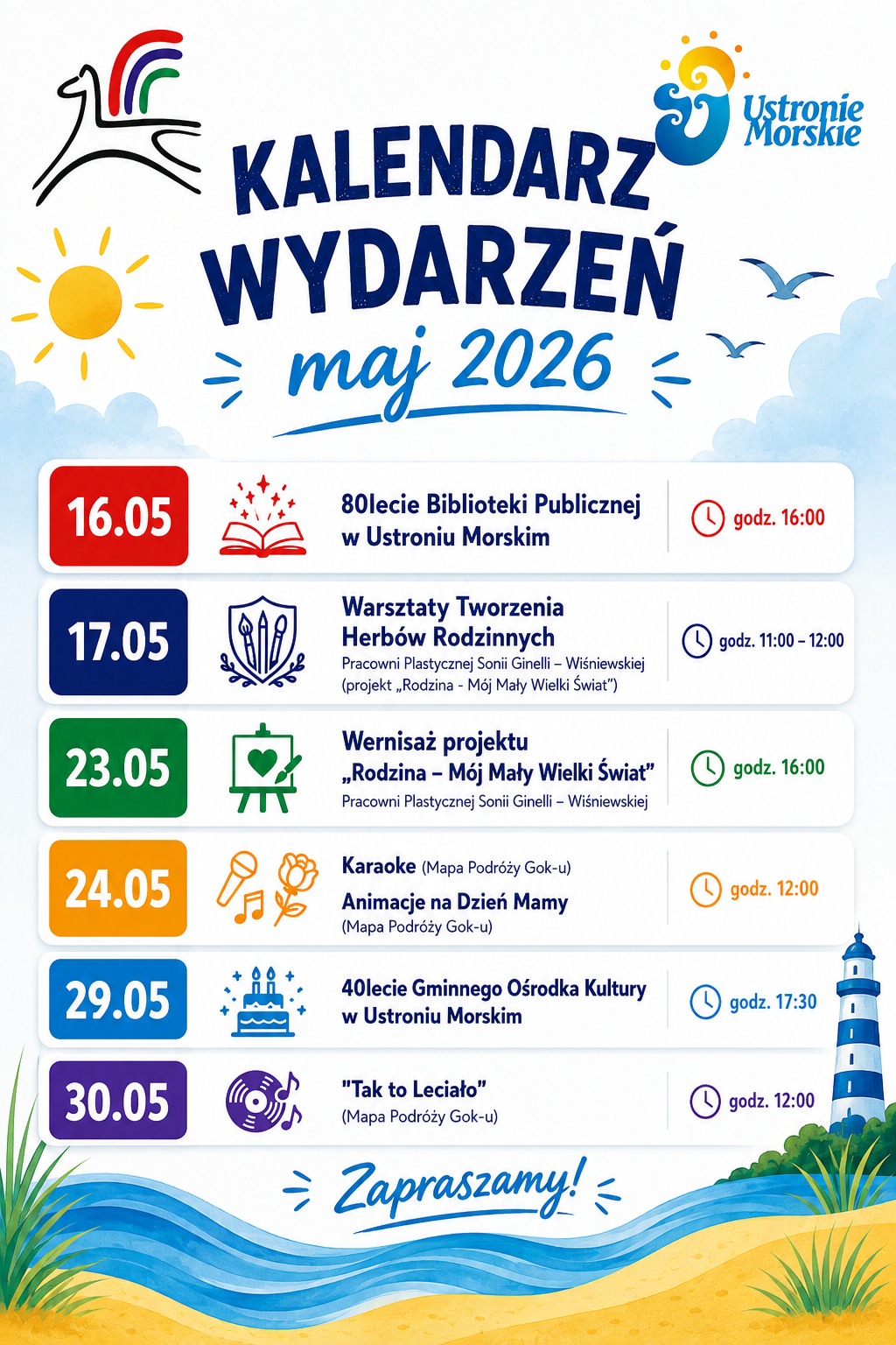 Kalendarz imprez na maj